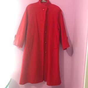 Red wool Jacket size 18p